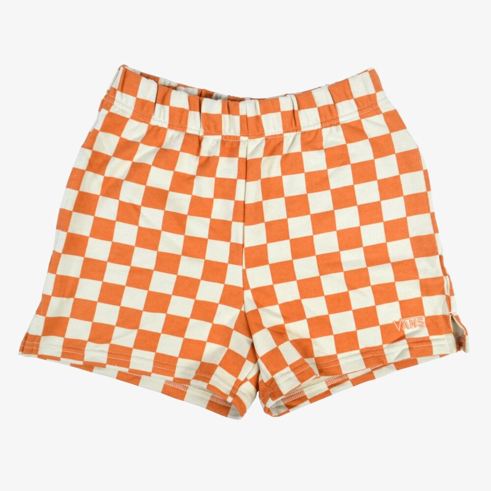 VANS Orange Checkerboard Shorts - Picture 1 of 2